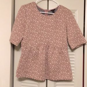 Ann Taylor pink peplum top